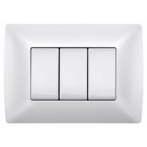 Placa de 3 módulos de resina con chasis QZ4803M3BN