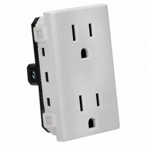 Toma Corriente Duplex 2P+T 15A 127-250V 3 Mod. QZ5115D