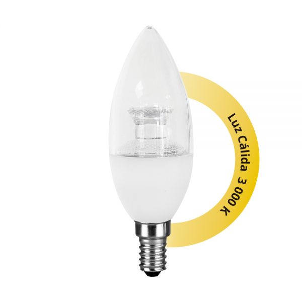 FOCO VELA DE LED 4W LUZ CALIDA E14 51181 - Imagen 4