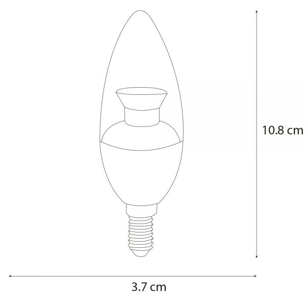 FOCO VELA DE LED 4W LUZ CALIDA E14 51181 - Imagen 5