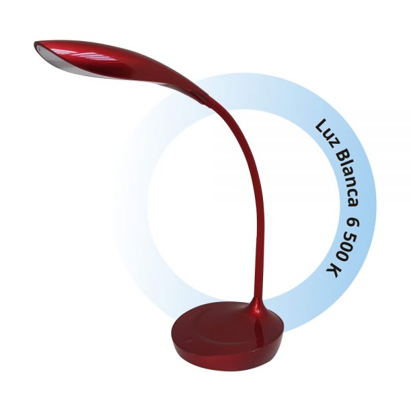 LÁMPARA DE ESCRITORIO LED COLOR ROJO 4.5W 51243 - Imagen 5