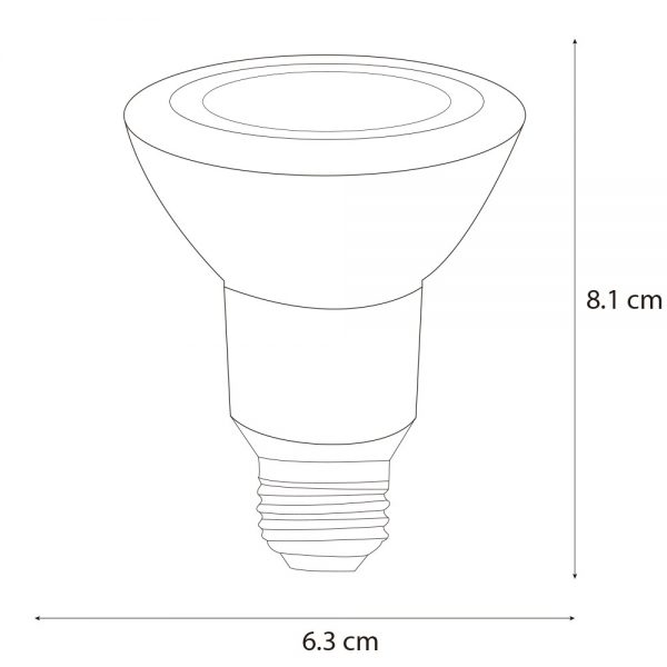 PAR20 DE LED 8W E26 LUZ CALIDA 51207 - Imagen 4