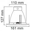 LUMINARIO EMPOTRADO  E27 BLANCO YD-1200/B - Imagen 6