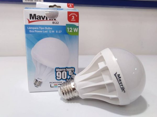 FOCO ECO POWERLED TIPO BULBO 12W 6500K 8122