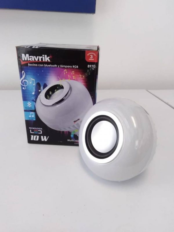 FOCO LED RGB CON BOCINA BLUETOOTH  8970
