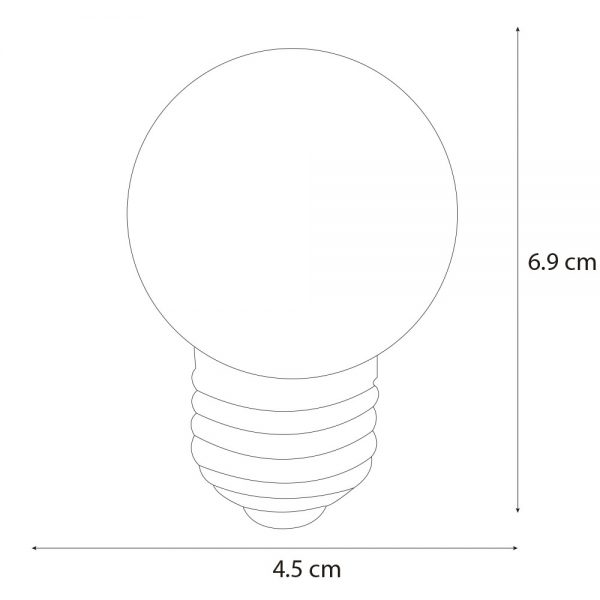 BULBO DE LED COLOR ROJO 1W 51419 - Imagen 4