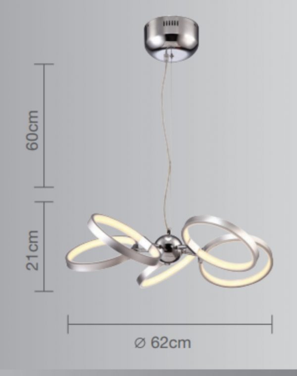 LUMINARIO PARA TECHO DECORATIVO CL-0236-5 - Imagen 2