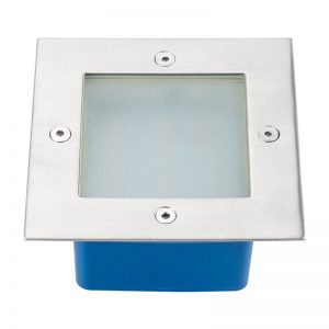 LUMINARIO LED EMPOTRABLE  DE MURO EXTERIOR PLATA LME-007I2