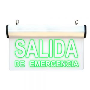 LETRERO DE SALIDA COLOR VERDE LED 1W 51831