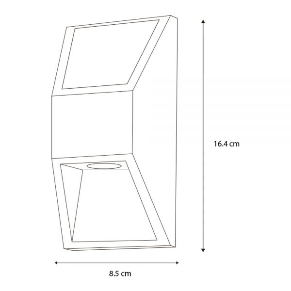LUMINARIO ARBOTANTE DE LED LUZ DIRECTA E INDIRECTA 3W 51303 - Imagen 4