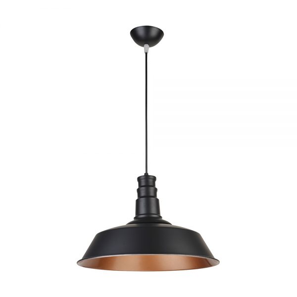 LUMINARIO DECORATIVO DE ALUMINIO COLOR NEGRO 51777 - Imagen 2