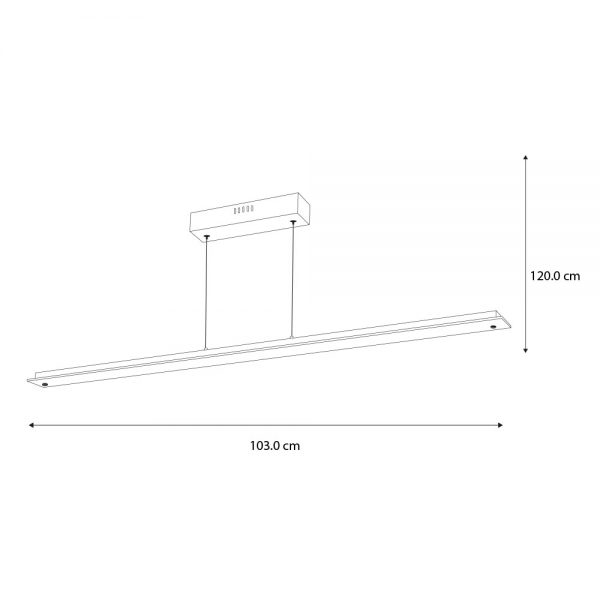 LUMINARIO DECORATIVO SUSPENDIDO CON ALUMINIO 20W 51246 - Imagen 4