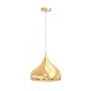 LUMINARIO DECORATIVO SUSPENDIDO DE ALUMINIO DORADO FRANCÉS 57007