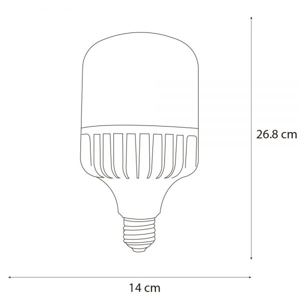 LÁMPARA DE LED ALTA POTENCIA DE 100W E39 51590 - Imagen 4