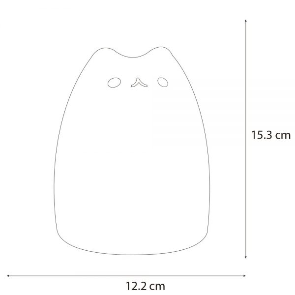 LÁMPARA INFANTIL GATO BLANCO RGB 51467 - Imagen 5