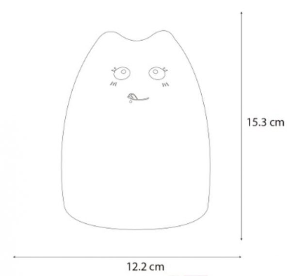 LÁMPARA INFANTIL GATO BLANCO RGB 51469 - Imagen 5