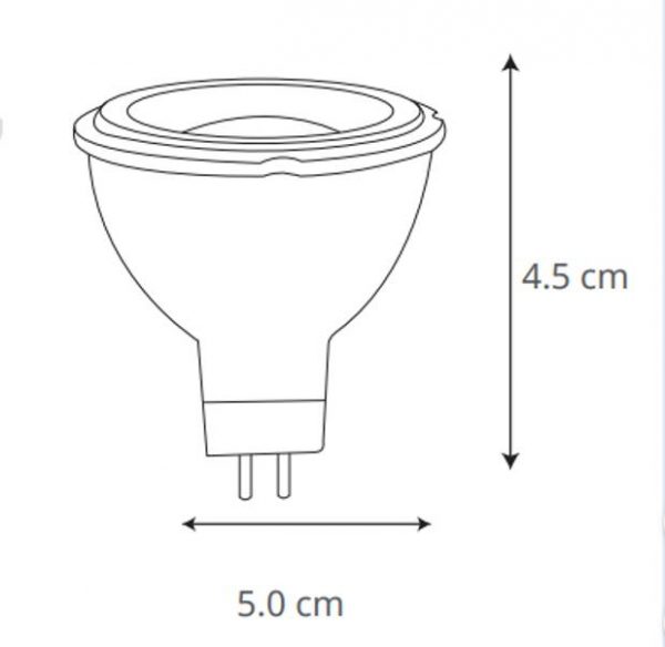 MR16 DE LED 3W GU5.3 100-250V LUZ CALIDA 51770 - Imagen 5