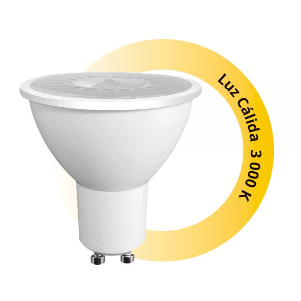 MR16 DE LED 6W 100-240V LUZ CALIDA GU10 51775 - Imagen 4
