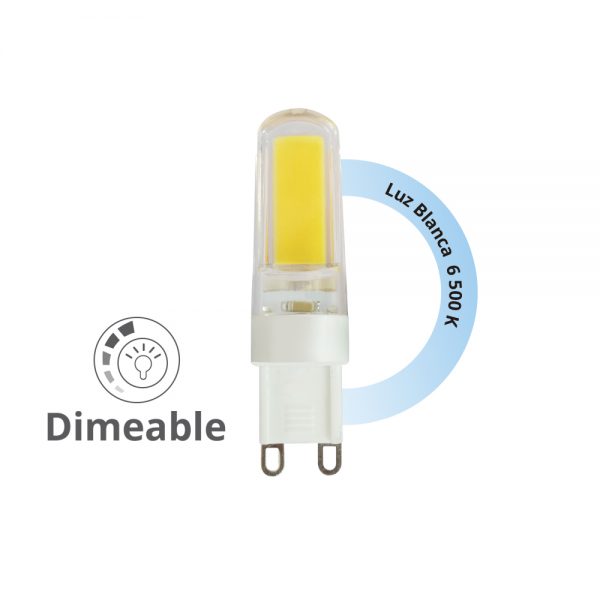 PIN LED 3W 127V LUZ BLANCA G9 DIMEABLE 51681 - Imagen 2