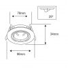EMPOTRABLE DIRIGIBLE SATINADO YD-905/S - Imagen 3