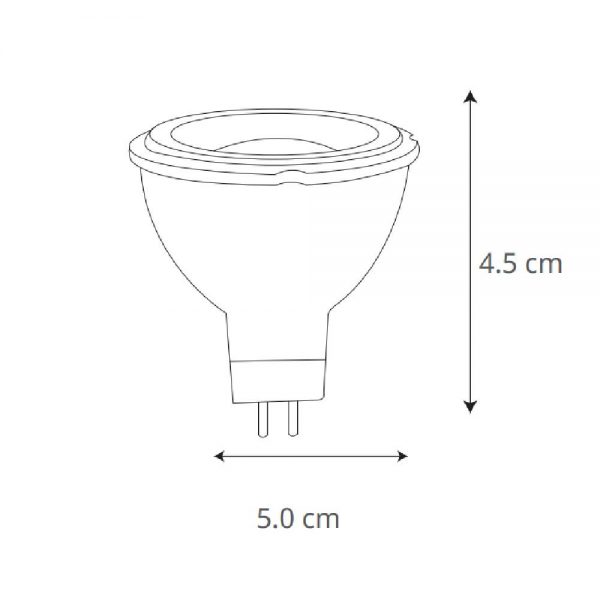 MR16 DE LED 6W 100-240V GU5.3 LUZ NEUTRA 57222 - Imagen 4