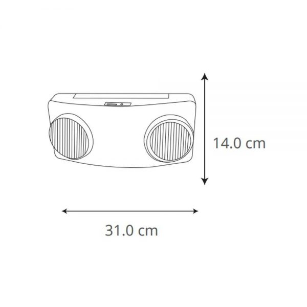 LUMINARIO LAMPARA DE EMERGENCIA DE LED 2W 51833 - Imagen 5