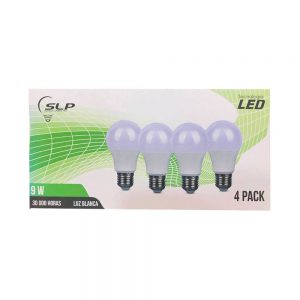 PACK 9W 127V 6500K 800LM 4 PIEZAS 57145