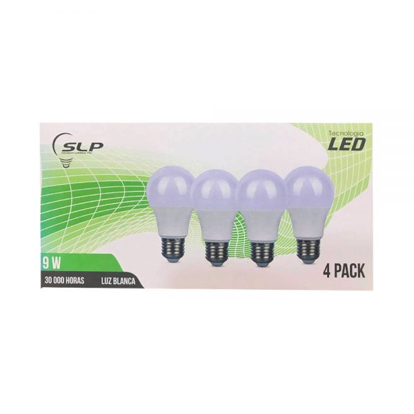 PACK 9W 127V 6500K 800LM 4 PIEZAS 57145