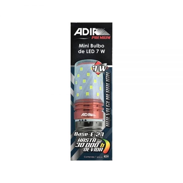 MINI BULBO LED BASE E27 7W BLANCO 9632 - Imagen 2
