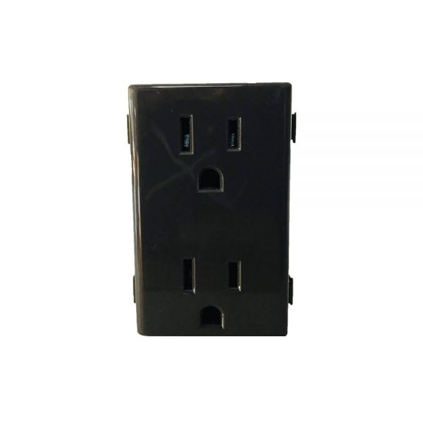 TOMACORRIENTE DUPLEX 2P+T GRIS 15A 127 QZ5115DG