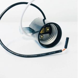 SOCKET ESCUADRA BAQ. NEGRO C/CABLE SO64B