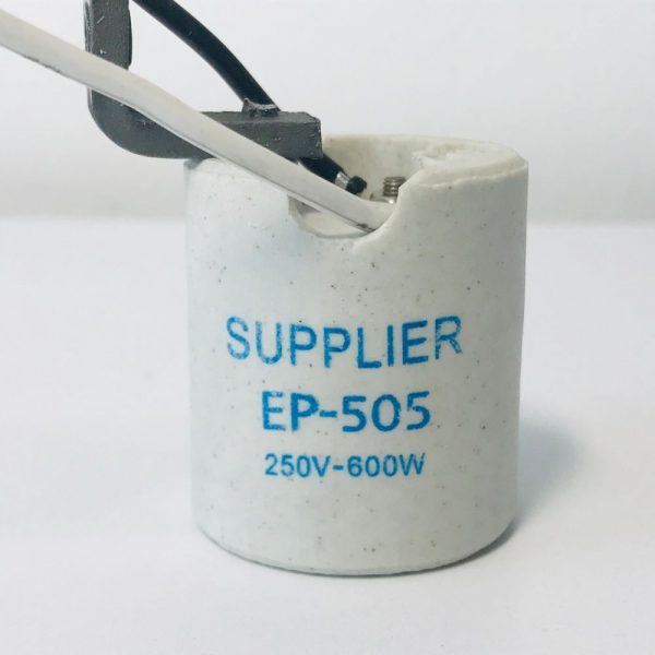 SOCKET ESCUADRA C/CABLES PORCELANA SO64E