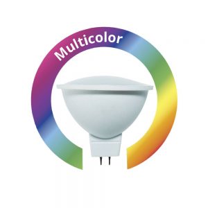 FOCO LED MR16 4W GX5.3 127V RGB GEOPOWER LA-330P/4W