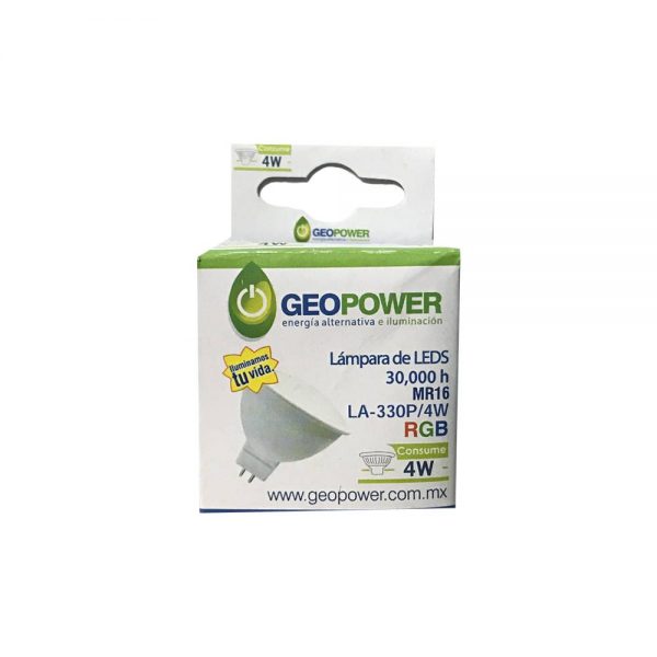 FOCO LED MR16 4W GX5.3 127V RGB GEOPOWER LA-330P/4W - Imagen 3