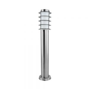 LUMINARIO MONTAJE  EXTERIOR POSTE ACERO INOXIDABLE PLATA BPS-010S2