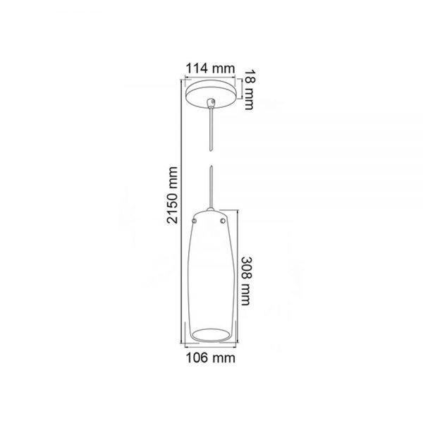 LUMINARIA SUSPENDIDA 100-240V E26 CTL-8087/OP - Imagen 2