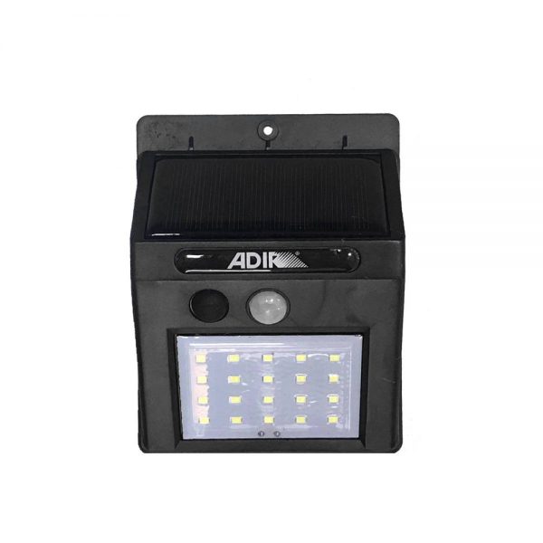 LAMPARA DE MURO SOLAR LED C/SENSOR DE MOVIMIENTO 10451
