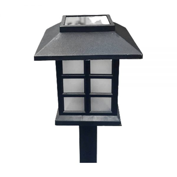 ESTACA LED 5W PANEL SOLAR LUZ CALIDA 8596 - Imagen 3