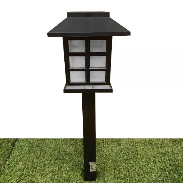 ESTACA LED 5W PANEL SOLAR LUZ CALIDA 8596 - Imagen 4