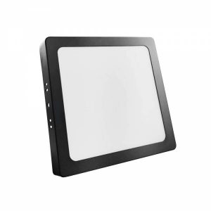 PANEL LED CUADRADO NEGRO SOBREPONER 12W 85V/265V ACRUX12W65KN