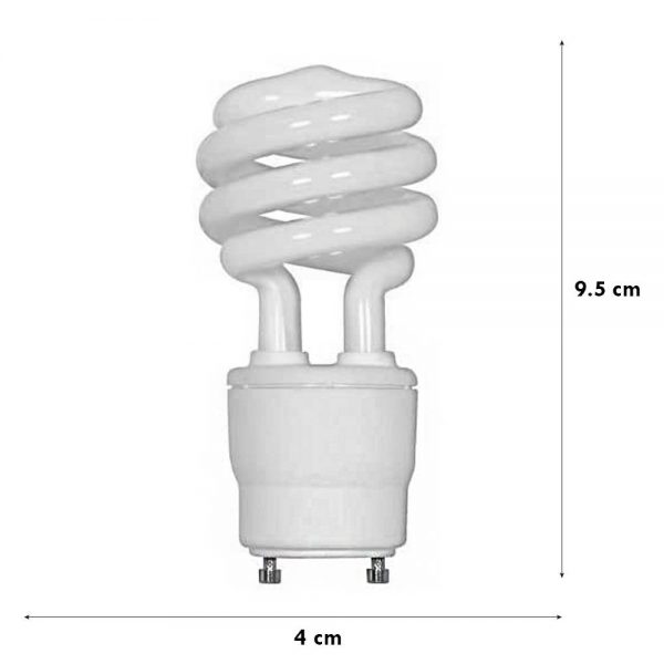 FOCO AHORRADOR ESPIRAL LUZ BLANCA 13W GU24 120V - Imagen 2
