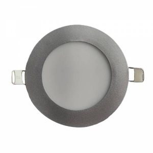 PANEL LED CIRCULAR NEGRO EMPOTRADO 6W 120V/277V PLEDC6W65KGR