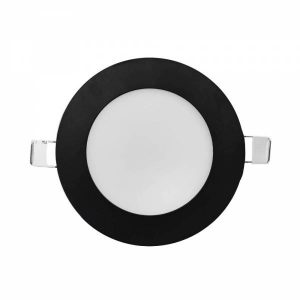PANEL LED CIRCULAR NEGRO EMPOTRADO 6W 120V/277V PLEDC6W65KN