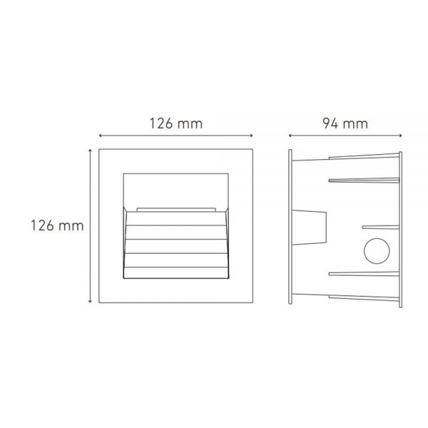 LAMPARA PARA EMPOTRAR 1.6W IP65 4000K SW 40 L7004-1I0 - Imagen 2
