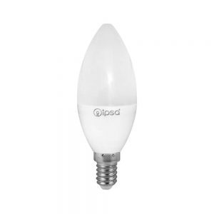 FOCO TIPO VELA LUZ CALIDA E12 4W 100-240V LED-VE12/BC