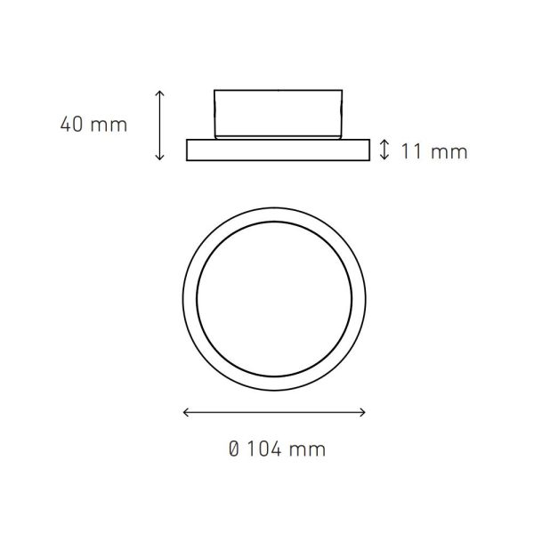 LAMPARA LED 8W LUZ CALIDA ECLIPSE 10 L7285-1E0 - Imagen 2