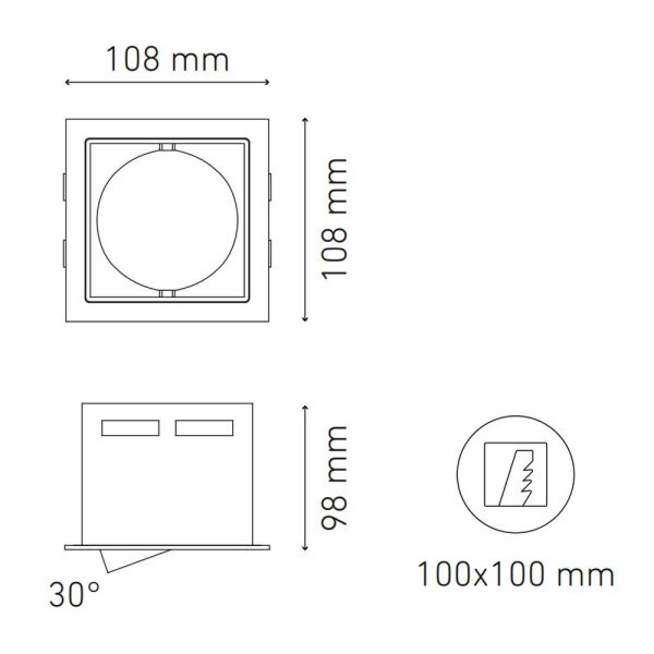 SPOT LED EMPOTRADO ISIS I LED 4.5W L5960-100 - Imagen 2