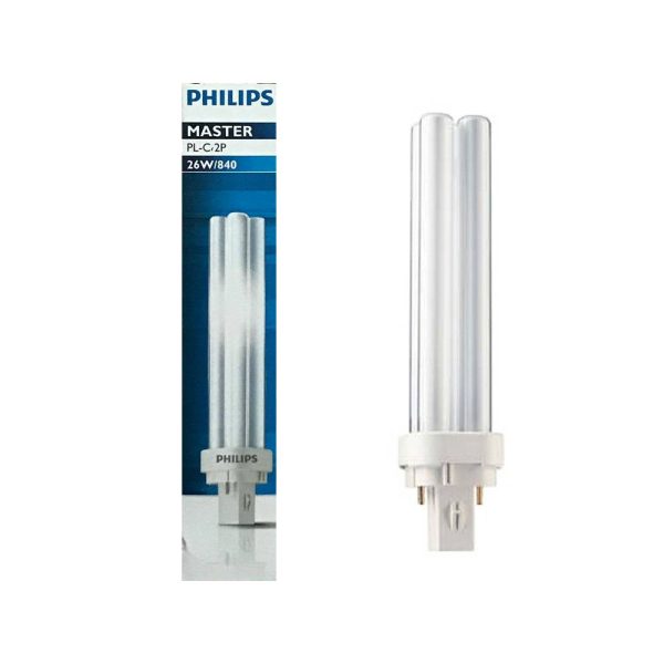 FOCO LUZ BLANCA NEUTRA BASE G24d-3 26W PL-C2P - Imagen 2