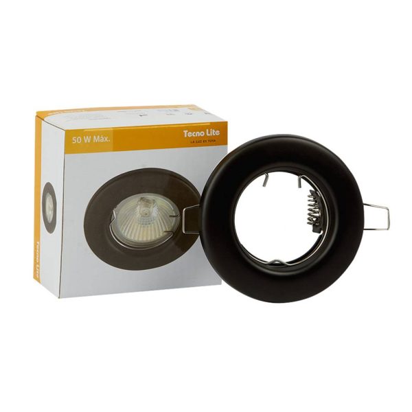 SPOT EMPOTRADO FIJO COLOR NEGRO YD-220/N - Imagen 3
