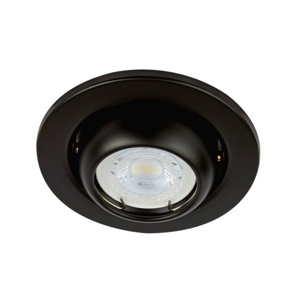 SPOT EMPOTRADO DIRIGIBLE NEGRO PARA MR16  YD-345/N